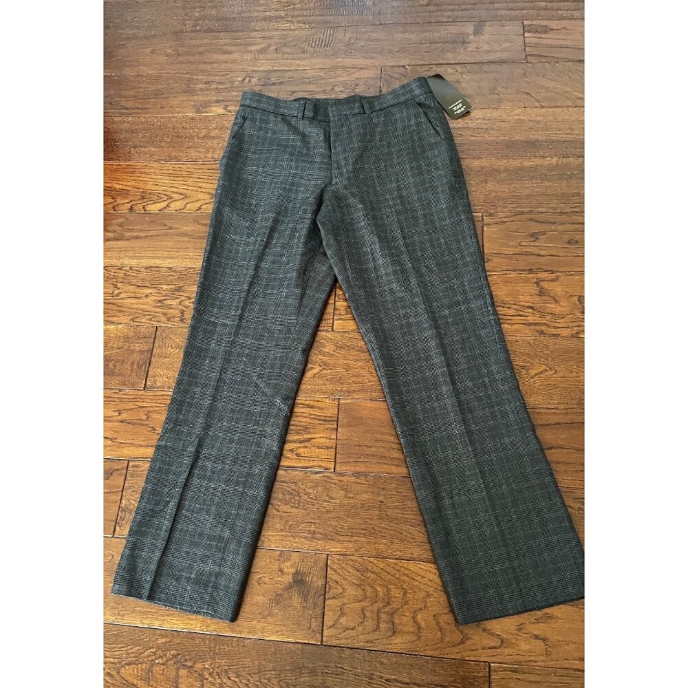 Nwt Perry Ellis Mens Grey Buisness Wear Dress Pants sz 32/30